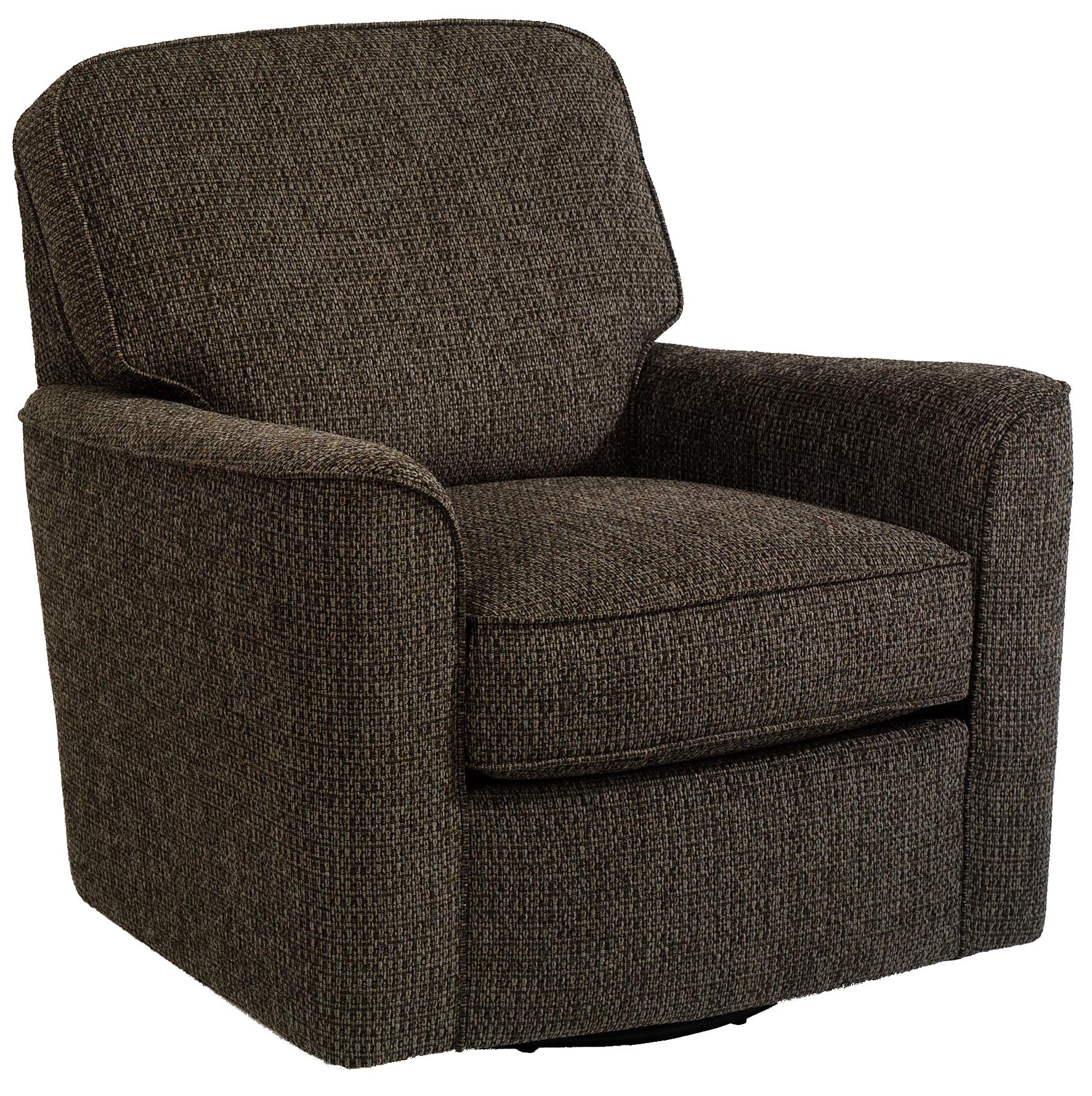 Flexsteel Darby 022C13 Upholstered Swivel Glider Dunk & Bright